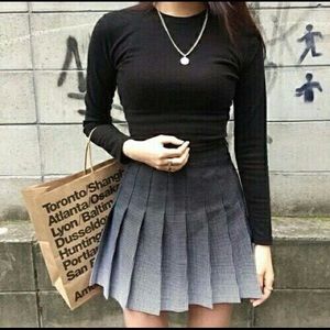 American apparel tennis skirt XS ombré black gray